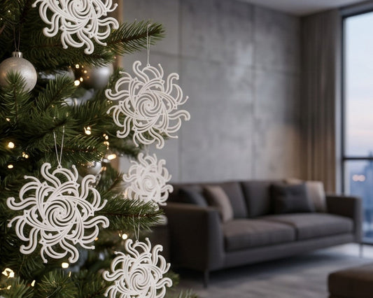 Schneeflocke Tiefer Weltraum Eins