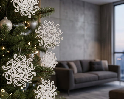 Schneeflocke Tiefer Weltraum Eins